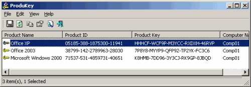 ProduKey - Get All Product Keys From Windows Network