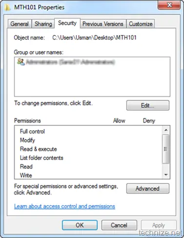 NTFS File Permissions