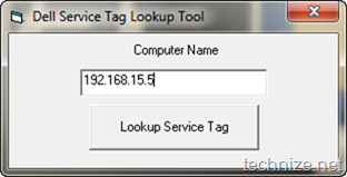 Dell Service Tag Lookup Tool