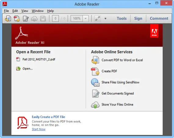 Download Adobe Reader 11 0 01 Offline Installers Technize Net Technology Blog