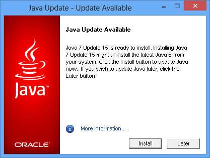 Java 7 Update 15