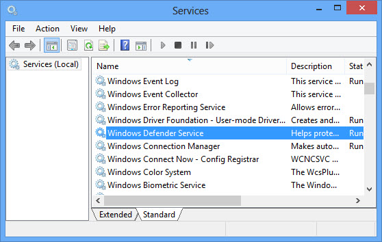 Windows Defender Service