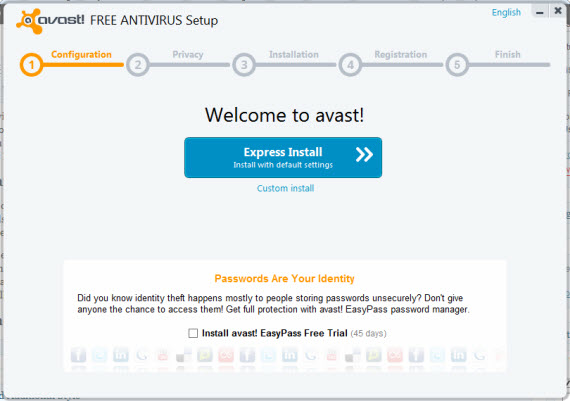 Latest Avast Free Antivirus 2013 Setup Exe
