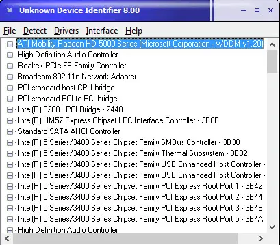 Unknown Device Identifier