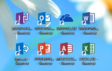Office program shortcuts