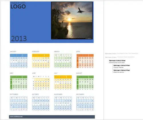make a business calendar with microsoft word 2013 word 2013 calendars