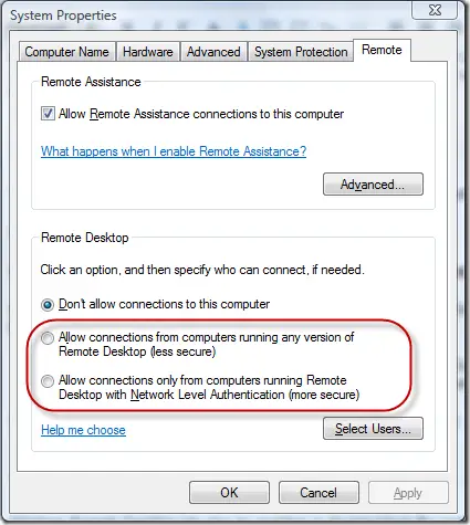 Disable Remote Access In Vista