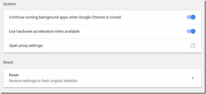 disable hardware acceleration in Chrome