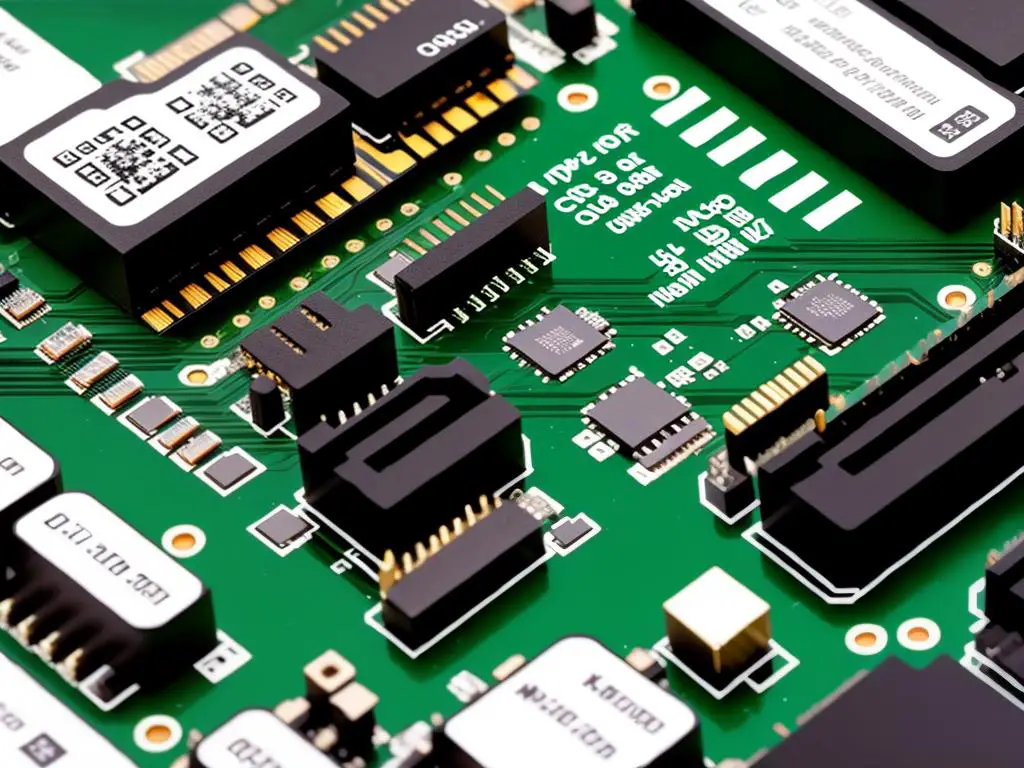 Illustration of PCI Express ports and cards